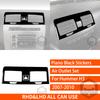 For Hummer H3 2007-2010 Piano Black Stickers Center Console Dashboard Air Outlet Set Car Accessories Interior Decorative Sticker