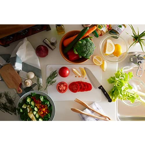 R(R) Silikon Schneidebrett, Leicht und Kompakt, Schwebende Aufbewahrung, SM-812 Silikon Schneidebrett, Mittel, Hellgrau