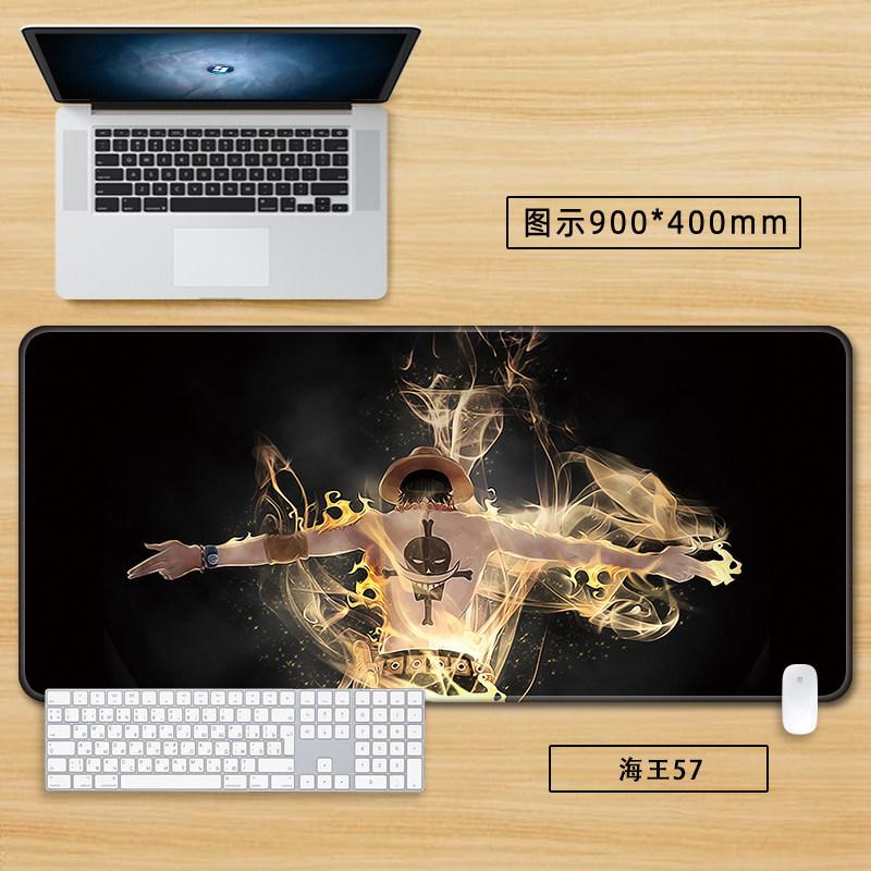 High Definition Printed New Boys Office ONE PIECE Leather Mouse Pad Anime Game Roronoa Zoro Computer Keyboard Desktop Table Mat