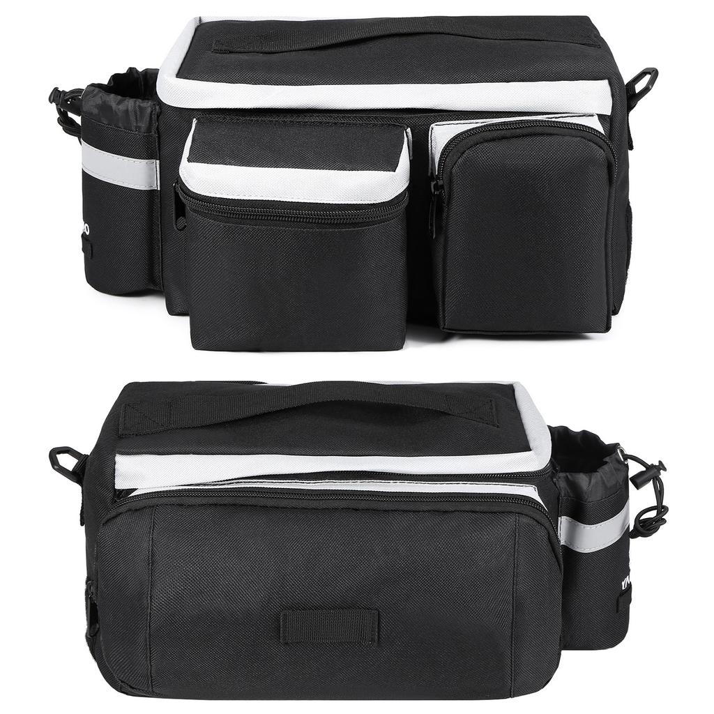 Multifunctional Bicycle Rear Seat Bag Cycle Bike Rear Rack Trunk Pannier Luggage Carrier Bag Handbag Shoulder Bag