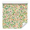 Wallpaper Small Flowers Cream, Beige, Lime and Green 50x1000