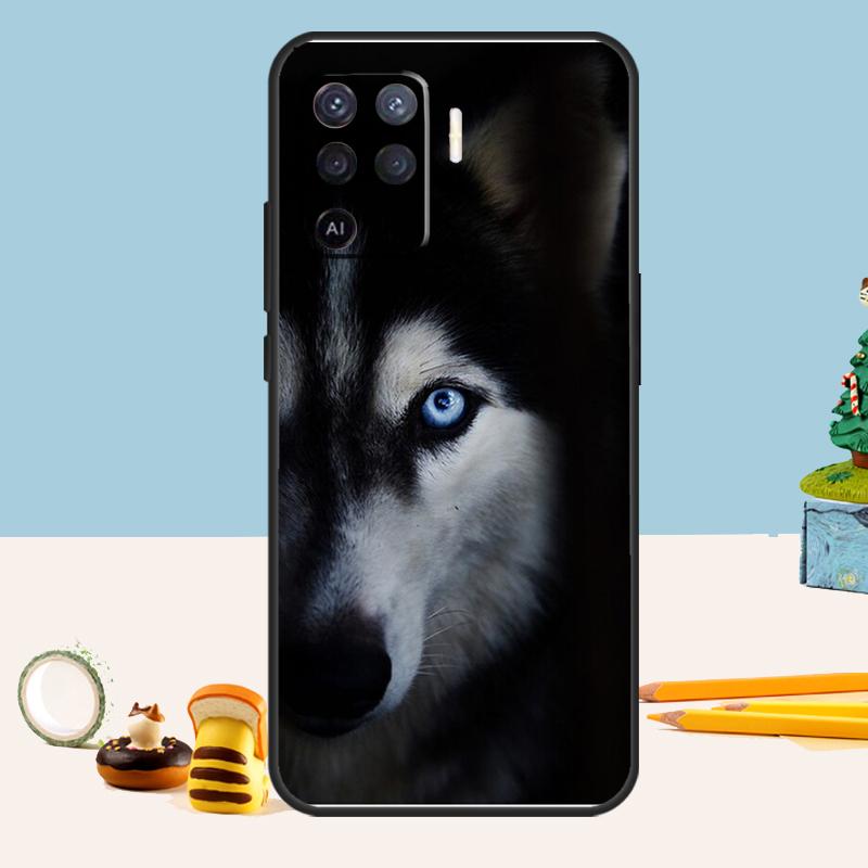 Animal Dog Husky Case For Oppo A98 A78 A58 A18 A38 A74 A94 A54 A15 A17 A57 A6 A5 Pro A16 A76 A96 A40 A60 A80