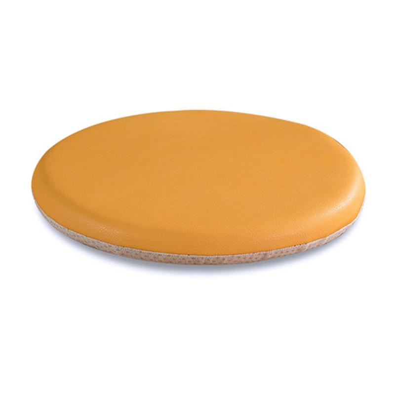 Cuscini per Seduta Sedia da Pranzo Portatile Stile Semplice per Interni, Ufficio Domestico, Cucina, Seduta Rotonda Solida in Pelle per Sedia