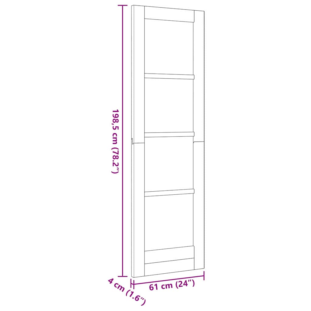 Interior Door ORKDAL White Primed 61 X 198.5 Cm