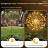 Waterproof LED Solar Firework Lights - Colorful Copper Wire for Outdoor Camping & Festival Decoration