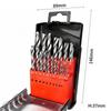 Black and Gold Dual-Color Hand Drill Bits Set with Spiral Chip Slot for Metal Drilling