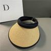 Sunscreen Hat Summer Female Sunshade UV Protection Empty Top Vinyl Shell Hat Large Brim Sunshade Face Outdoor Cycling Hat