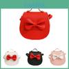 Candy Color Mini Girl Shoulder Bag With Butterfly Bow For Daily Use