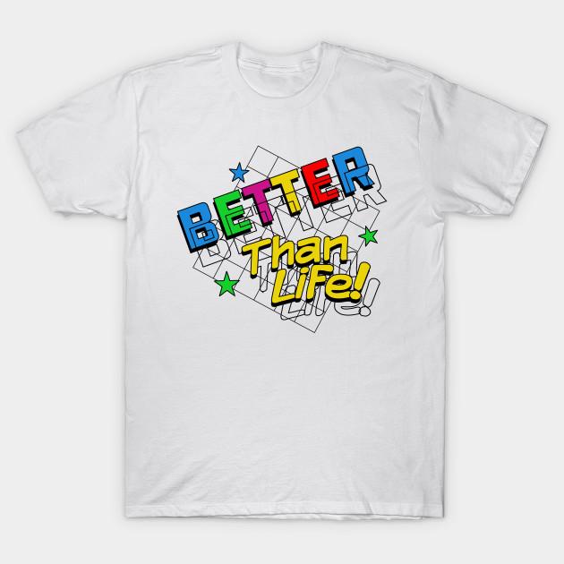 Men Black Print T-shirt Better Than Life No-Cut Transfer Paper Print Cotton Tshirt 3XL белый