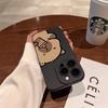 Cute Capybara Drinking Bubble Tea Art Phone Case for iPhone 17 16 15 14 13 12 11 Series Pro Max Plus Double Layer Protection