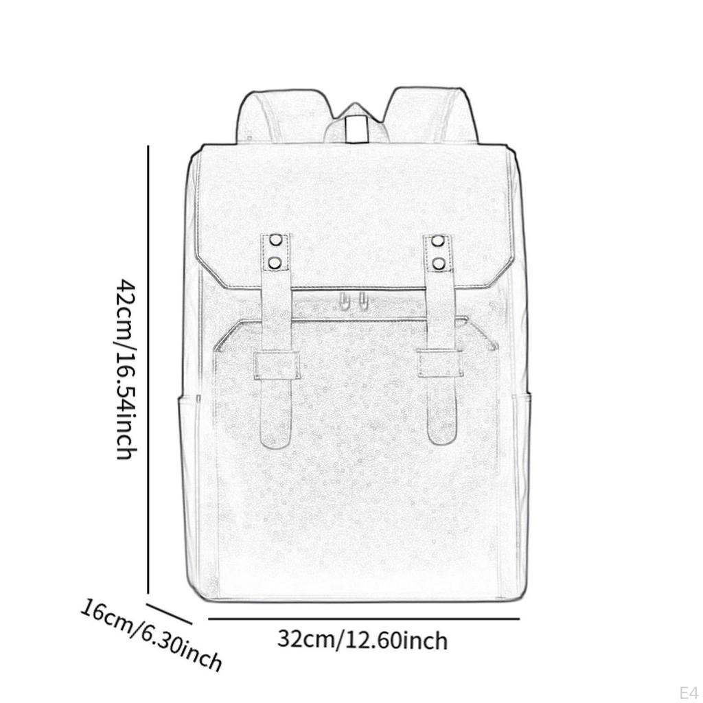 Laptop Backpack Adjustable Strap Portable Mens for Hiking Backpacking