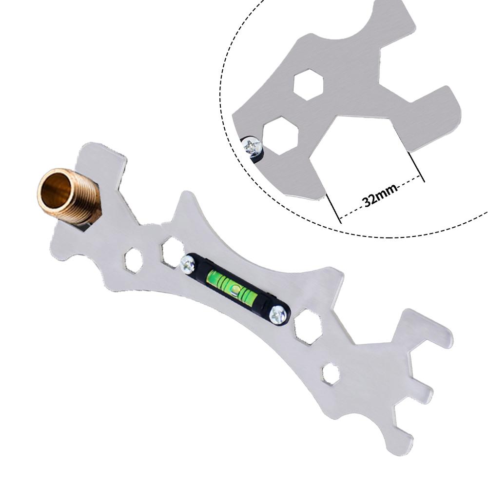 Level Ruler Shower Faucet Installation Multifunctional Wrench