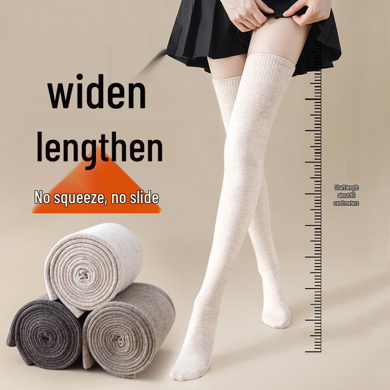 Women's Thick Over-the-Knee Socks: Autumn/Winter Style, Perfect for High School Girls.