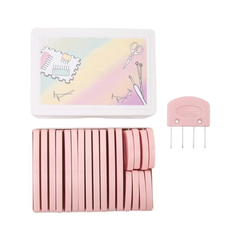

20Pcs Knit Blocking Combs 8-Pin 4-Pin Knit Blocking Combs Knit Blocking Pin Set рожевий
