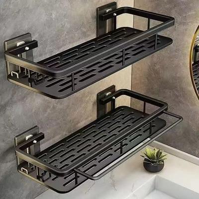 Badezimmer Aufbewahrungsregal Badezimmer Wandmontiertes Stanzfreies WC Dusche Badezimmer Waschbecken Wandaufbewahrungsregal