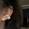 Geometric Pearl & Cubic Zirconia Ear Cuff: No Piercing Required, Luxurious & Versatile Design for Women