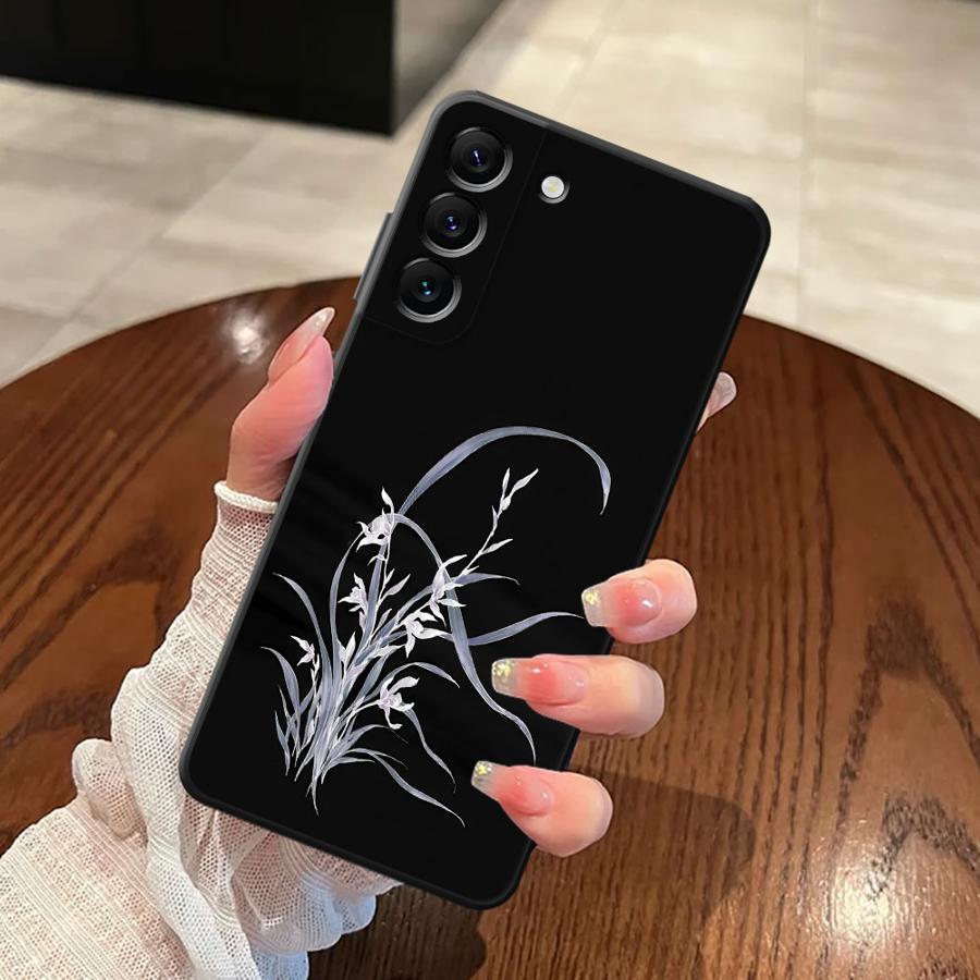 Phone Cover Case for Samsung Galaxy A26 A72 A23 A22 A25 A71 A32 A53 A35 A55 A41 A24 A52 A36 A73 A51 Lily Orchid Flower Print