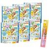 Set of 6 Bandai Bath Bombs, Pokémon Figure Collection (Includes a Character Toothbrush for Kids and Moms to Enjoy)