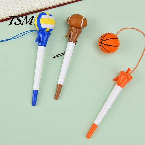 Anxiety Relief Pens Sport Funny Writing Pen, Volleyball/Tennis/Rugby/Basketball/Football/Baseball Design, Creative Decompression Non Slip School