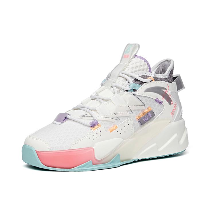 New Anta Life Collection KT G6 Soup Lightweight And Wear-resistant Low-Top Skateboard Shoes Women's White Gray Pink 122128089-2