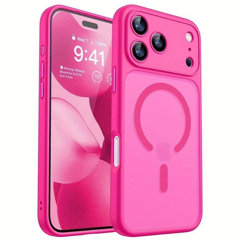 Magnetic Translucent Phone Case For iPhone 17 16 Pro Max For Magsafe Shockproof Matte Cover For iPhone 15 14 17 Pro Max Case