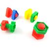 4pcs Bird Intellective Toys Nuts and Bolts for Parrot Parakeet Cockatiel Conure Macaw African Grey Cockatoo Budgie Lovebird Canary Cage Part