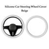 Soft Silicone Steering Wheel Cover Wear-resistant Tire Pattern Car Accessories Auto Protective Decoration Steering Wheel Cover