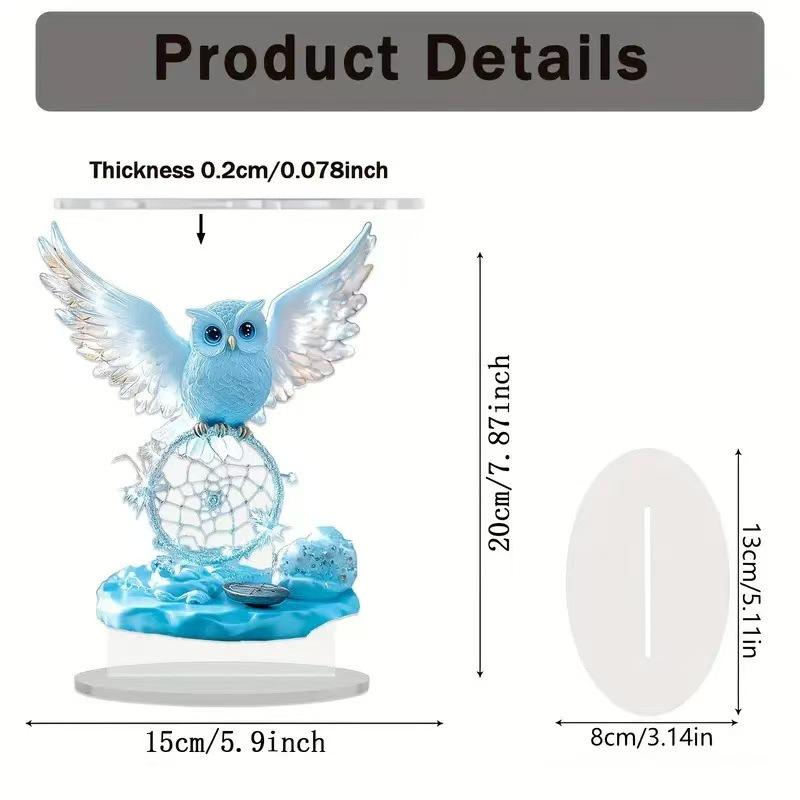 Eid Celebration Acrylic Mosque Tabletop Decoration - 2D Graphic Design - Home & Window Display, Ramadan & Easter Perfect Gift.