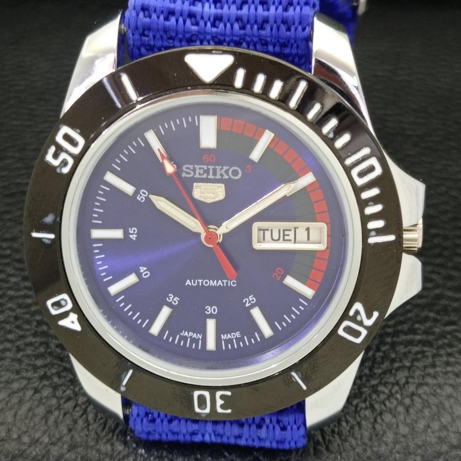 SEIKO 5 AUTOMATIC MENS JAPAN 6309A REFURBISHED BLUE DIAL WRIST WATCH a426515-2 RL-a426515