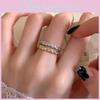 Elegant Korean Style Minimalist Diamond Shaped Adjustable Copper Ring For Women