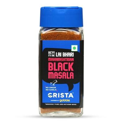 CRISTA Lai Bhari Maharashtrian Black Masala | Authentic Goda Masala | No Added Sugar | No Onion | No Garlic | Vegan | 50 Gms