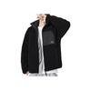 Adidas Reversible Sherpa Fleece Warm Stand Collar Long Sleeve Cotton Jacket Men Jackets Black HN2077