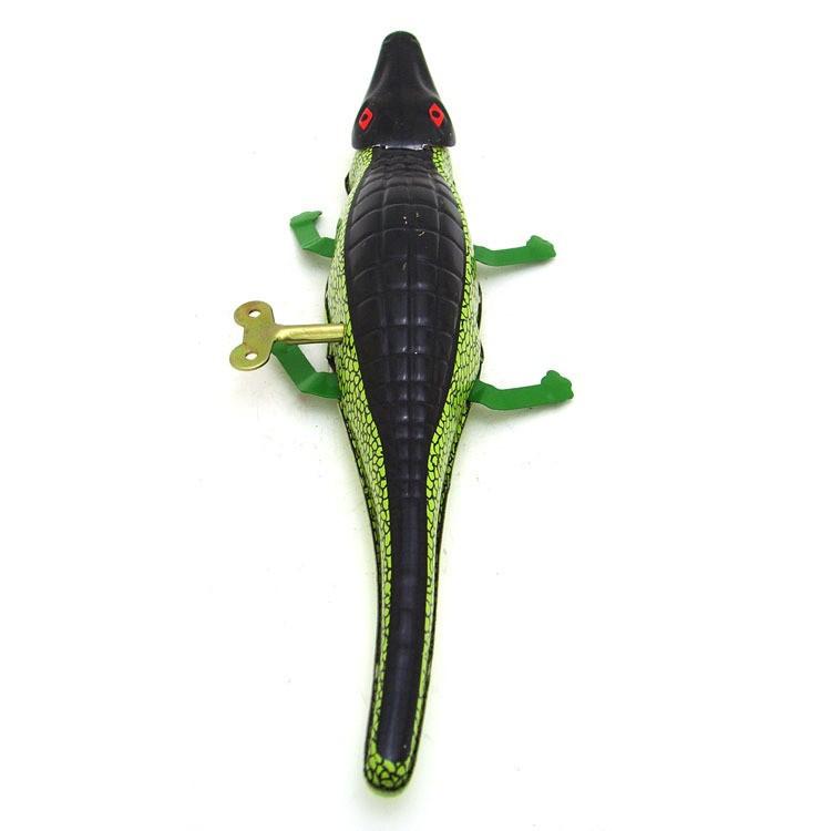 Tin Crocodile Retro Nostalgic Collectible Toy, Clockwork Toy