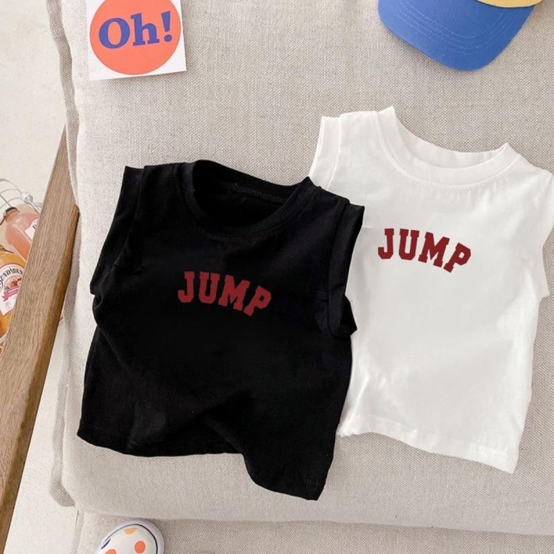 Kids Summer Cotton Tank Top Thin Sleeveless Vest For Toddler Baby Casual Sports Outerwear Shirt