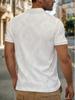 [Printed Design – Not Textured] Golf Men'S White Shirt, Lightweight And Breathable, Casual Wear Suitable for The Office, Restaurant, Or Home.