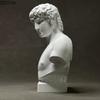 Antinous Figures Plaster Statue Desk Decoration Ornaments Classical Artwork Half Body Characters Sculpture Room Aesthetic Decor