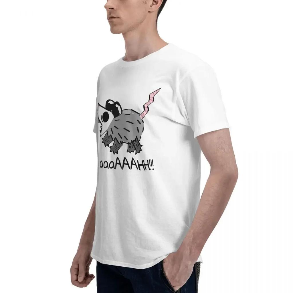Opossum Scream Oversized Graphic T Shirt Crewneck Unique T-Shirts for Men Women Man Tee Y2K Clothes Short Sleeve Tops