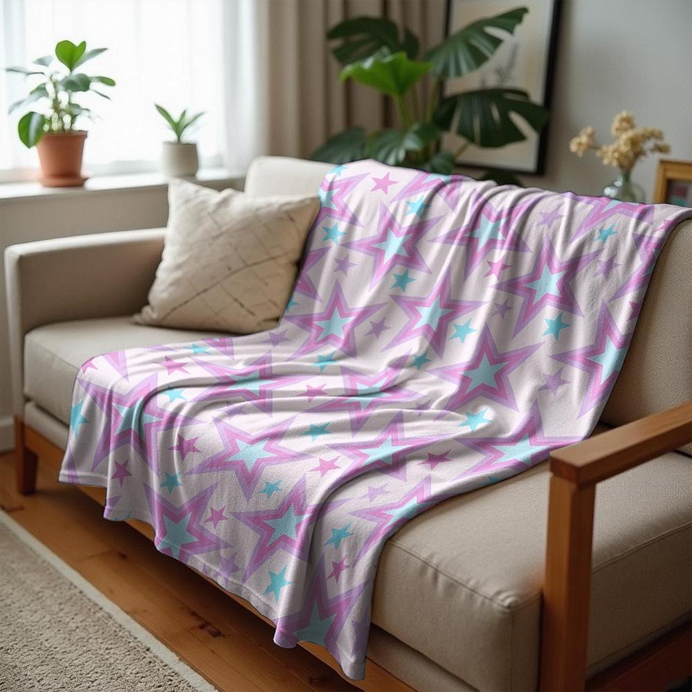 Pastel Jack O Lantern Web Cartoon Anime Print Flannel Blanket Soft Warm Throw for Kids Bedroom Sofa Christmas Office Car