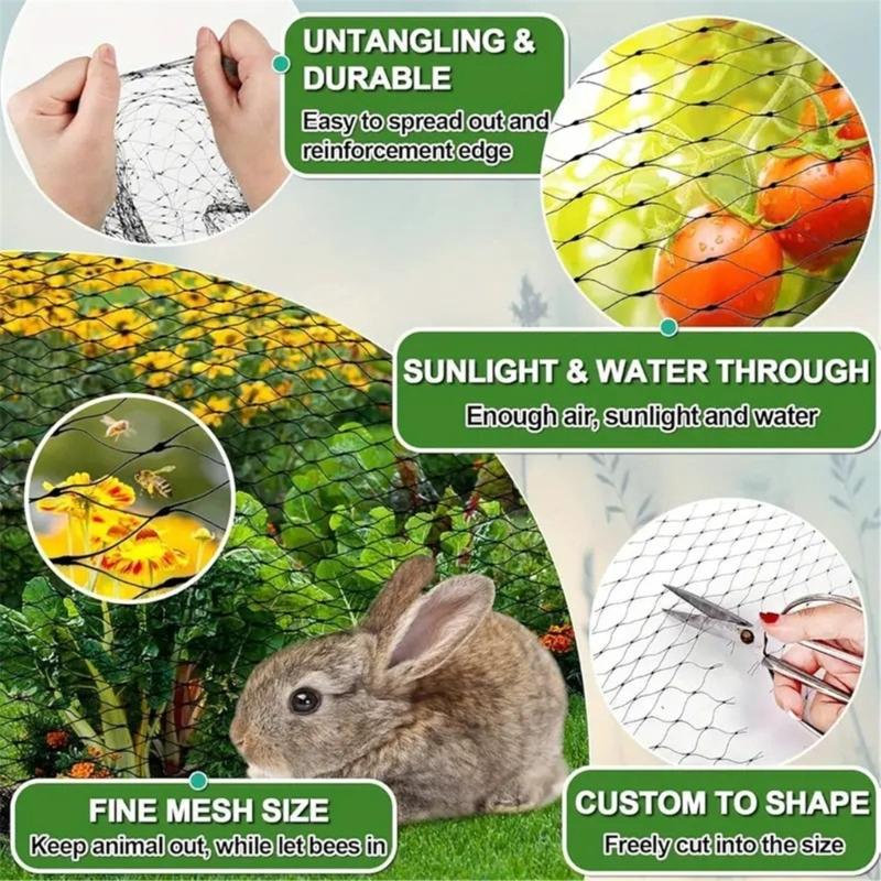 Thick Bird Exclusion Net Plant Orchards Fruit Protecting Meshes Reusables Garden Bird Net Protects Fruits Vegetables