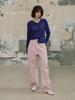 EDENIK Straight Pink Pants