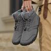 TUINANLE Winter Footwear Barefoot Shoes Womens Hiking Boots Wide Toe Box Walking Shoes Men Plush Boots