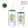Glass Cup With Silicone Lid and Straw Transparent Bubble Tea Cup Juice Glass Beer Can Milk Mocha Cups Breakfast Mug Drinkware