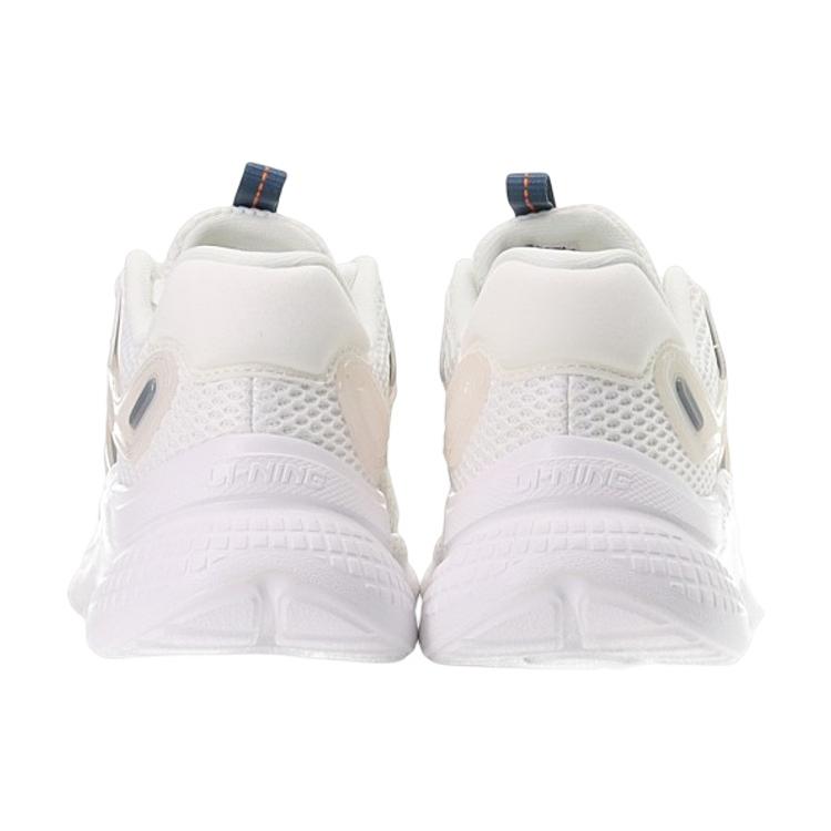 Li Ning Liuyun Comfortabele Antislip, Slijtvaste, Ademende Lage Casual Schoenen Heren Mist Wit AGLS019-2