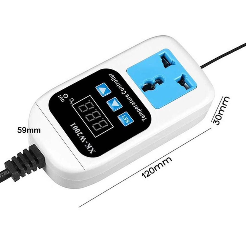 Feb.XK-W2001 Digital Temperature Controller Socket AC 110-220V Thermostat Regulator Socket Outlet With NTC Sensor