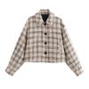 2026 Summer New European and American Cross-border Women's Street Fashion Jacket Short Textured Top W025 10848