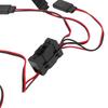 JR to JST Y Splitter Harness Parallel Wire 1 for 3 Y Cable with Switch for Remote Control Cars