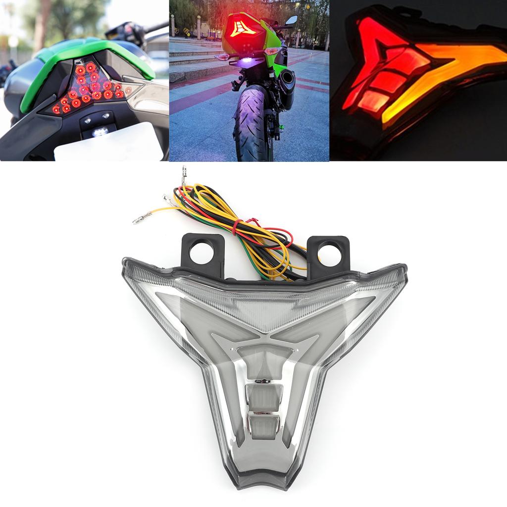 Motorcycle LED Taillight Assembly Smoky Lens Fit for Kawasaki Z1000 Ninja ZX10R ZX10RR 400