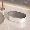 Scatola per Sapone a Doppio Strato per Casa Bagno Senza Foratura Drenante Vuoto Scatola per Sapone con Coperchio Supporto Scatola per Sapone Antipolvere