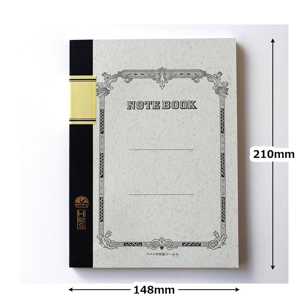 Tsubame A5 60 Notebook, Size, Ruled, Pages, H2004, 3-pack, H60S-3P