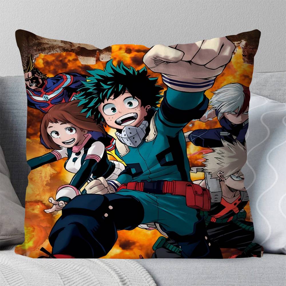 Anime My Hero Academia Pillow Case Square Pillow Bedroom Sofa Leisure Comfort Cushion Car Living Room Home Decoration